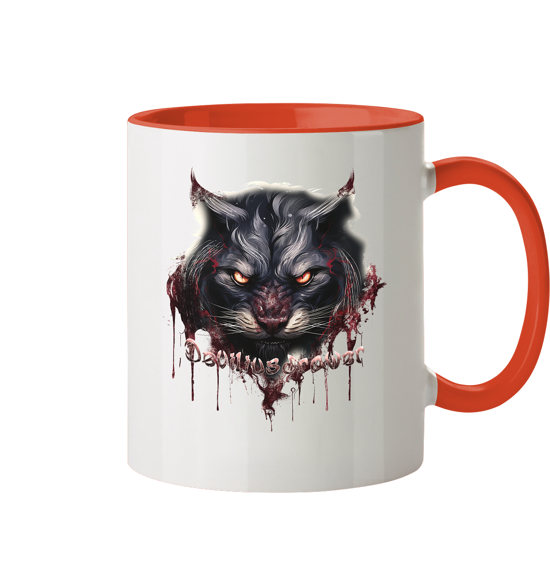 Deviliusdrawer Badass Cat - Tasse zweifarbig