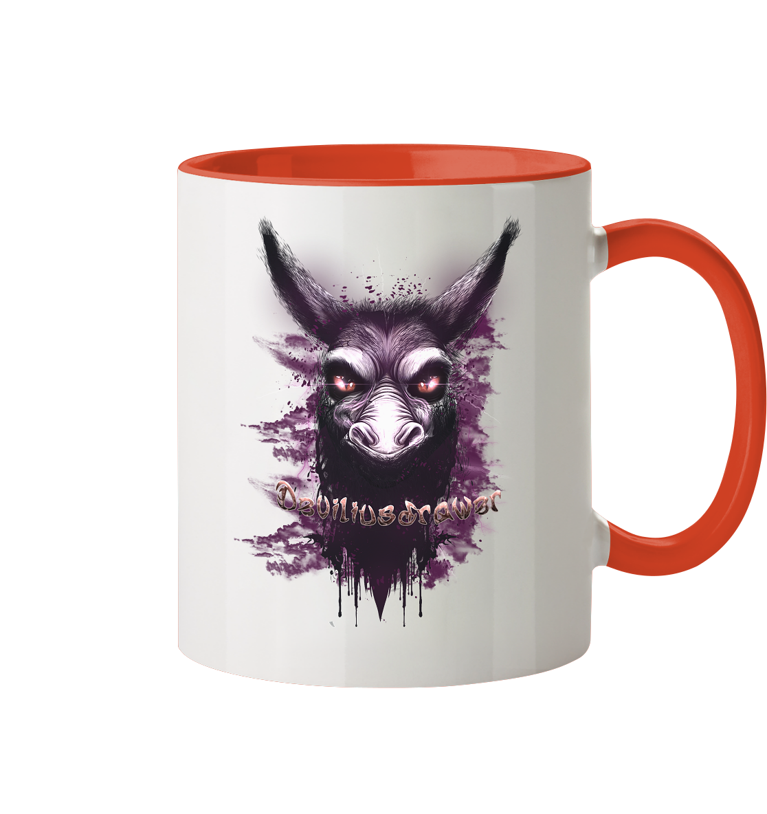 Deviliusdrawer Purple Donkey - Tasse zweifarbig