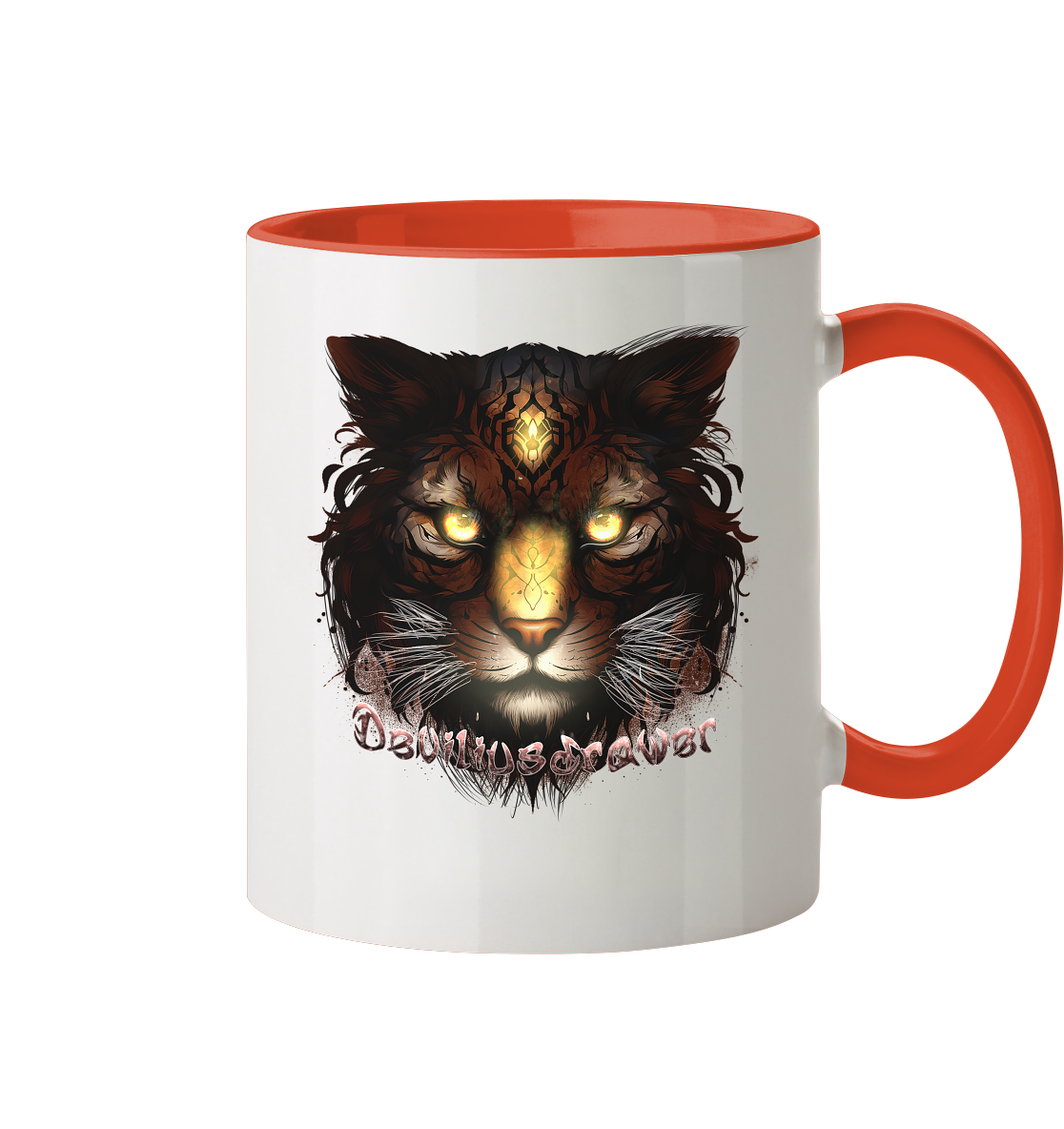 Deviliusdrawer Gold Tigercat - Tasse zweifarbig