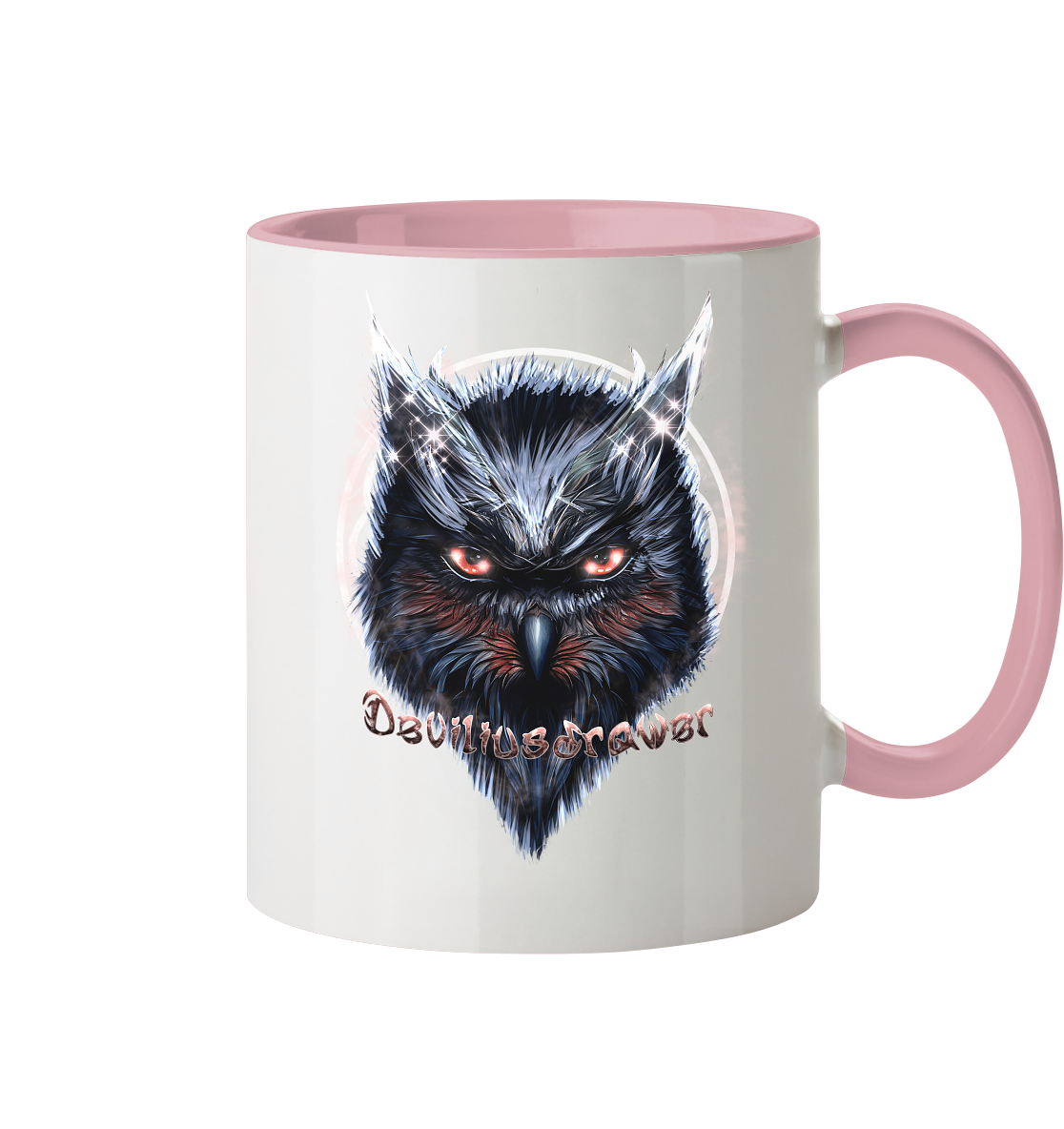 Deviliusdrawer Fire Owl - Tasse zweifarbig