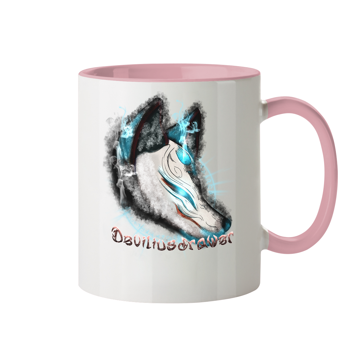Deviliusdrawer Darkness Kitsune - Tasse zweifarbig