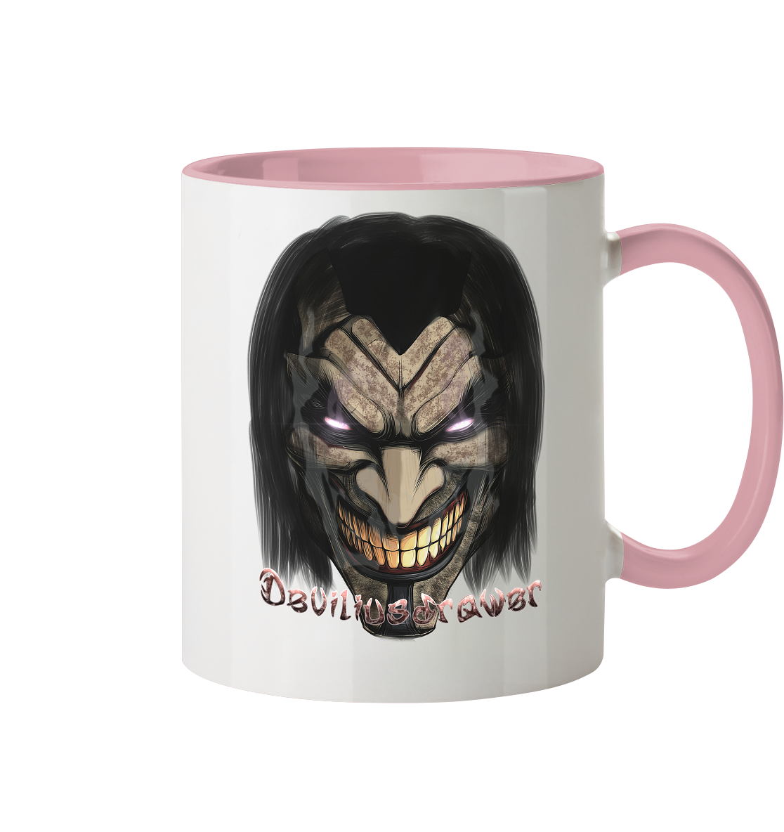 Deviliusdrawer Smiling Devil - Tasse zweifarbig