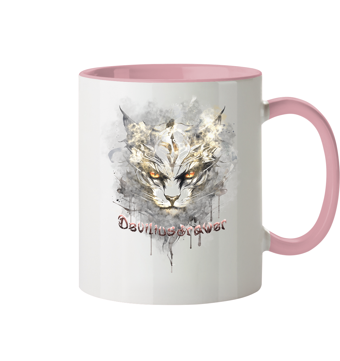 Deviliusdrawer White Catgod - Tasse zweifarbig