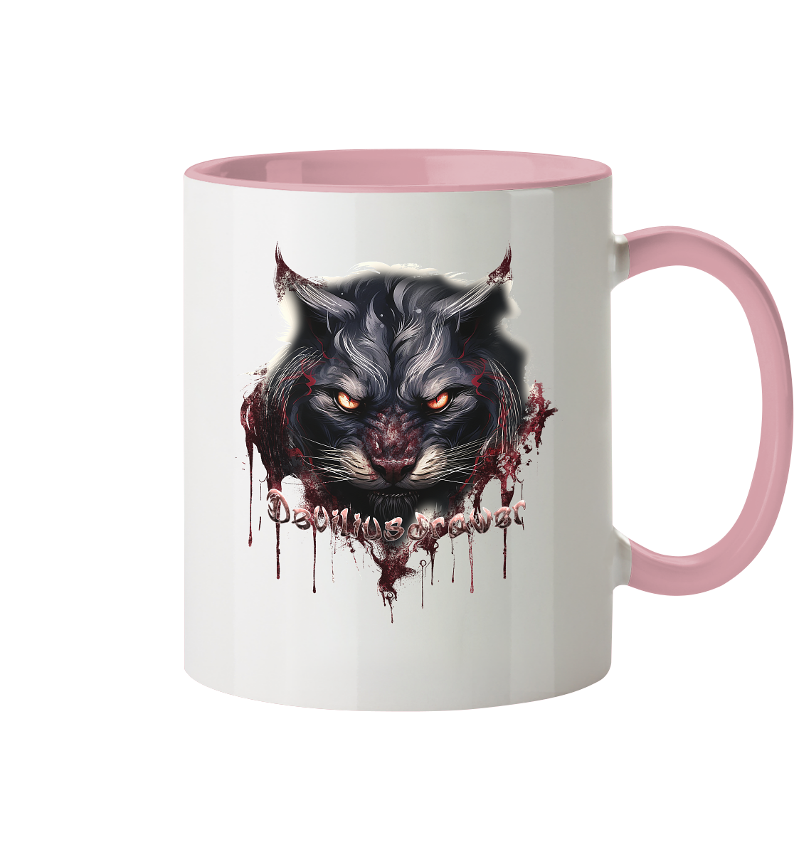 Deviliusdrawer Badass Cat - Tasse zweifarbig