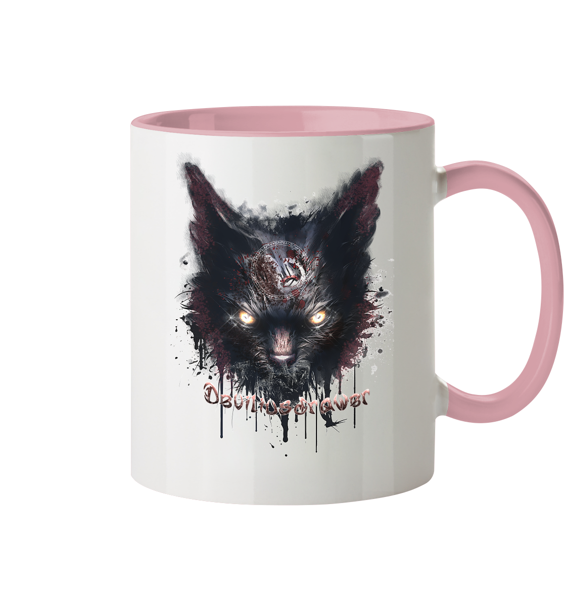 Deviliusdrawer Zombie Cat - Tasse zweifarbig