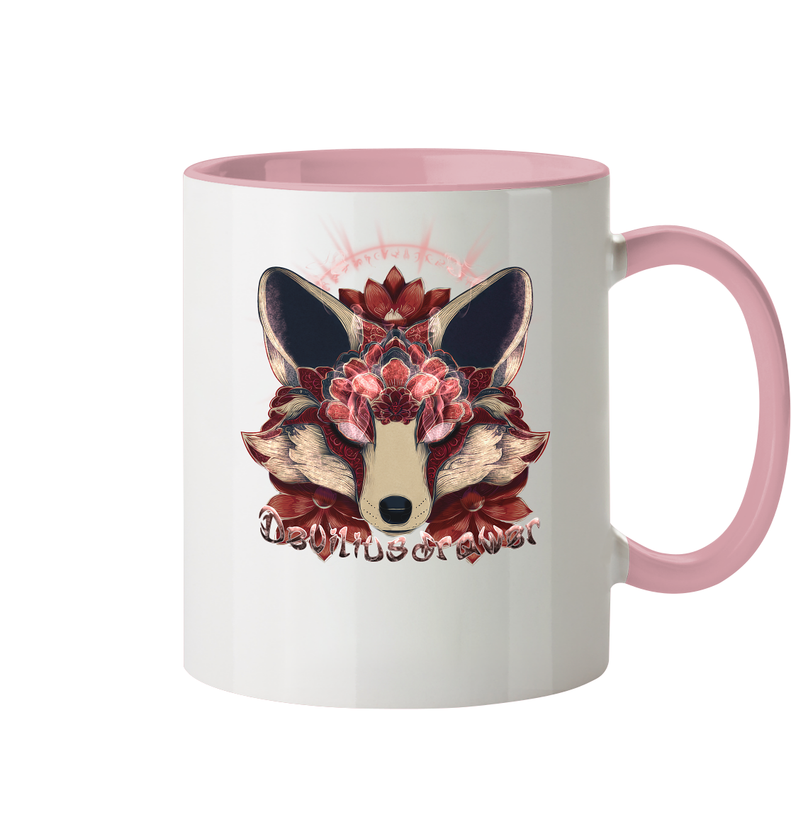 Deviliusdrawer Fire Kitsune - Tasse zweifarbig