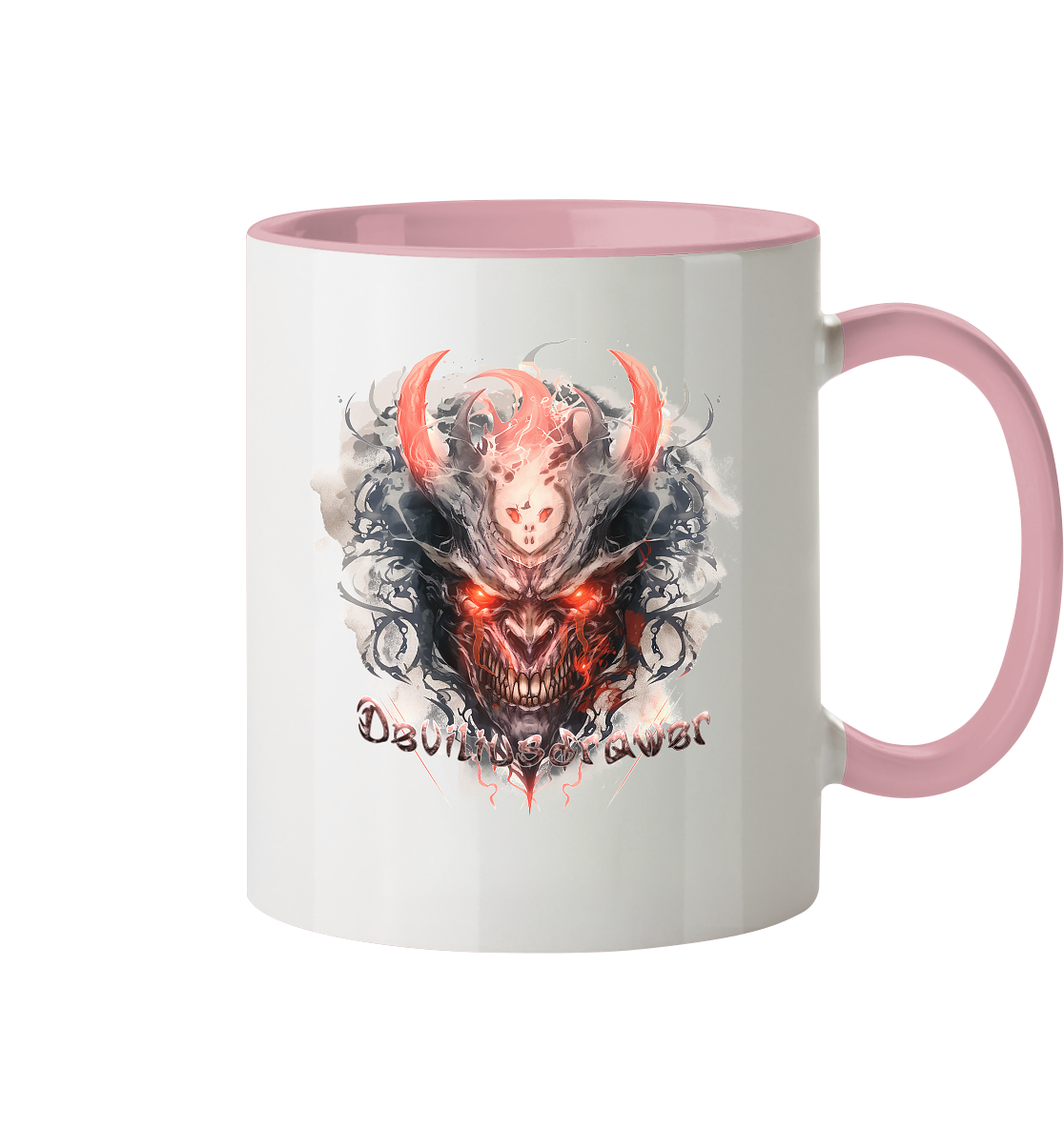Deviliusdrawer Red Horn Devil - Tasse zweifarbig