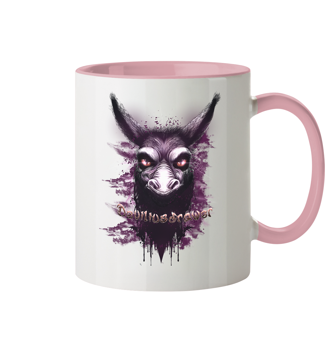 Deviliusdrawer Purple Donkey - Tasse zweifarbig