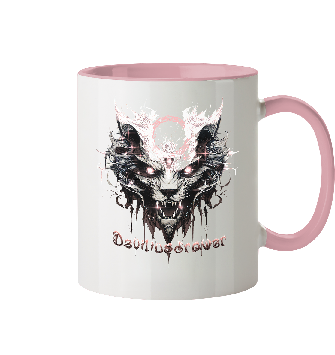 Deviliusdrawer Demonic Glow Cat - Tasse zweifarbig
