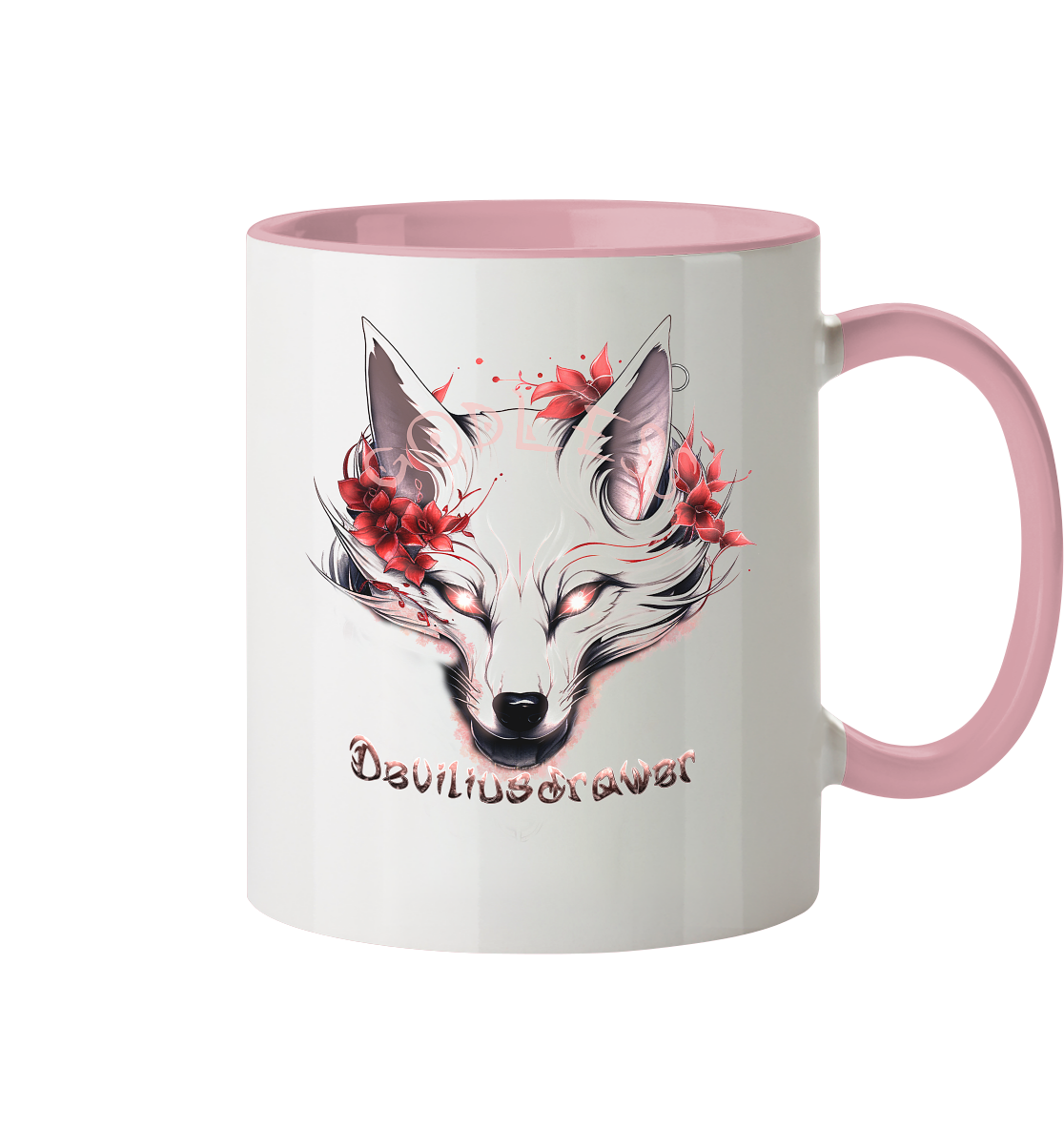 Deviliusdrawer Kitsune Wolf - Tasse zweifarbig
