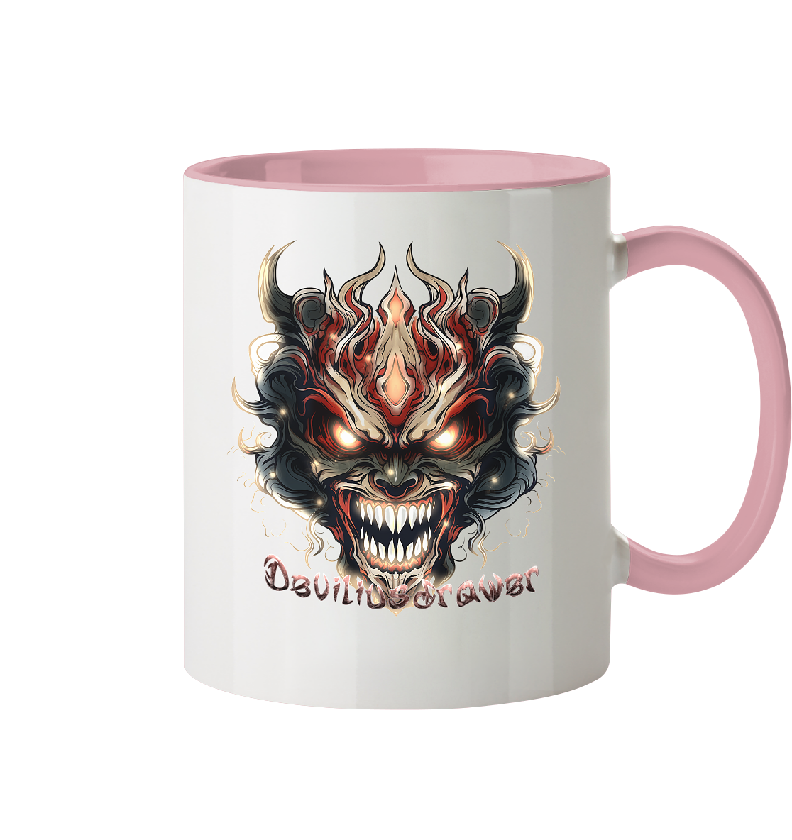 Deviliusdrawer Evil Vamp Mask - Tasse zweifarbig