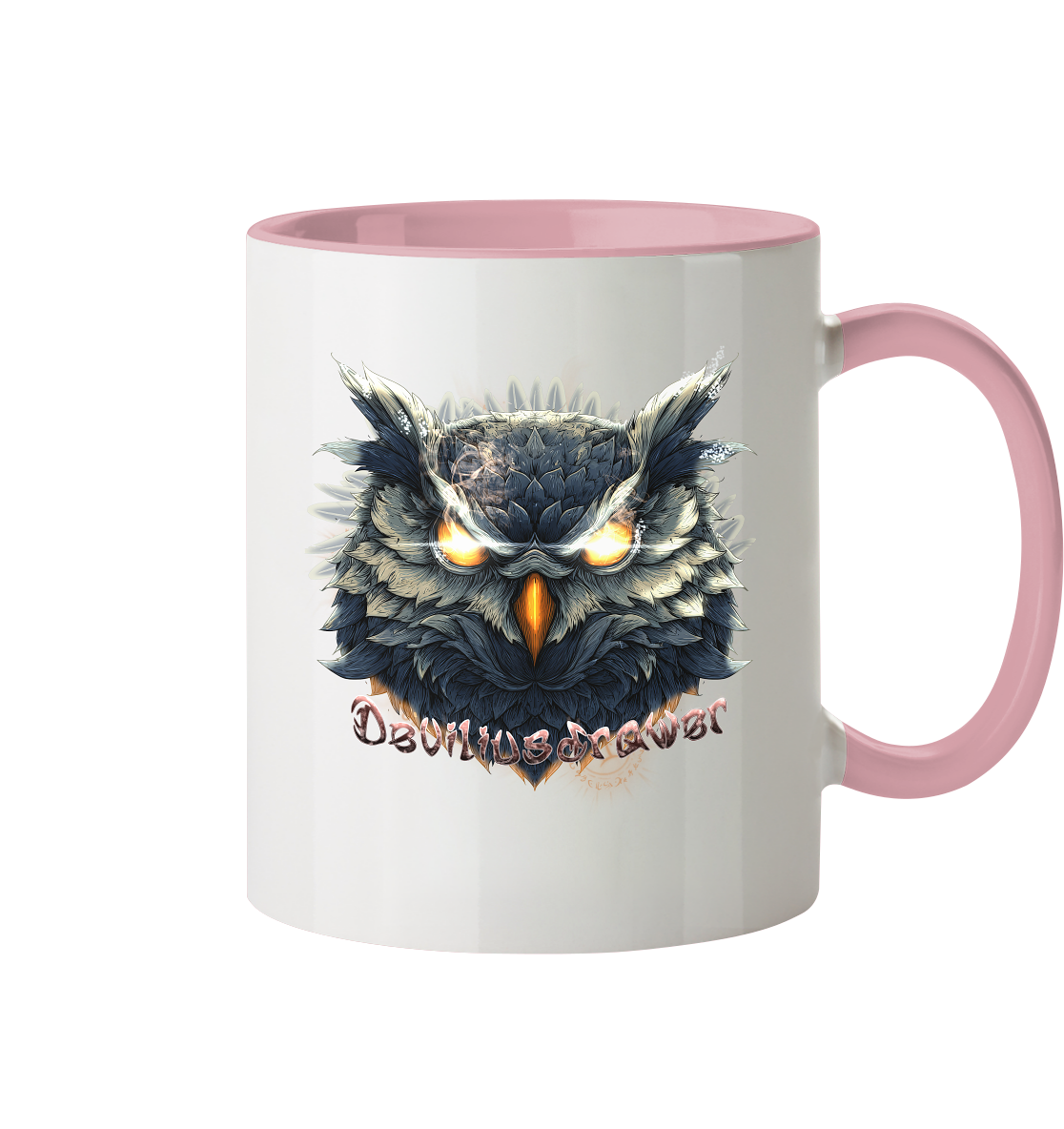 Deviliusdrawer Dark Fire Owl - Tasse zweifarbig