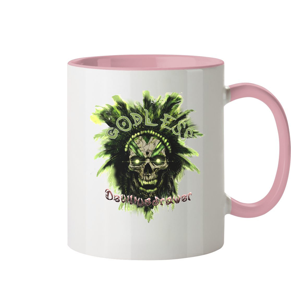 Deviliusdrawer Godless Skull - Tasse zweifarbig