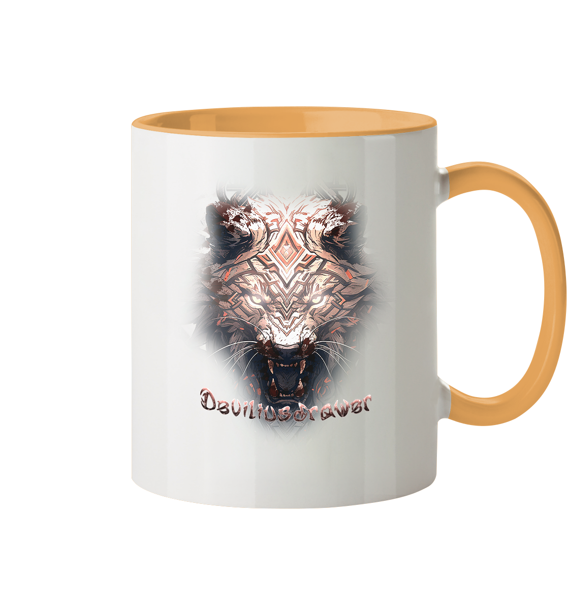 Deviliusdrawer Gold Metal Tiger - Tasse zweifarbig