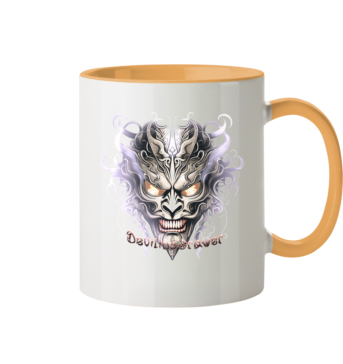 Deviliusdrawer Demon Mask Violet - Tasse zweifarbig