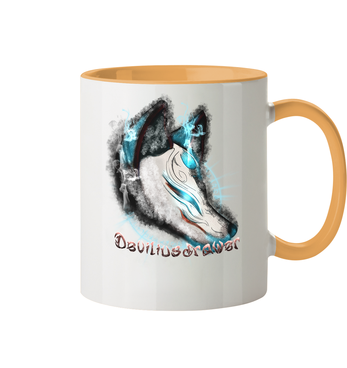 Deviliusdrawer Darkness Kitsune - Tasse zweifarbig