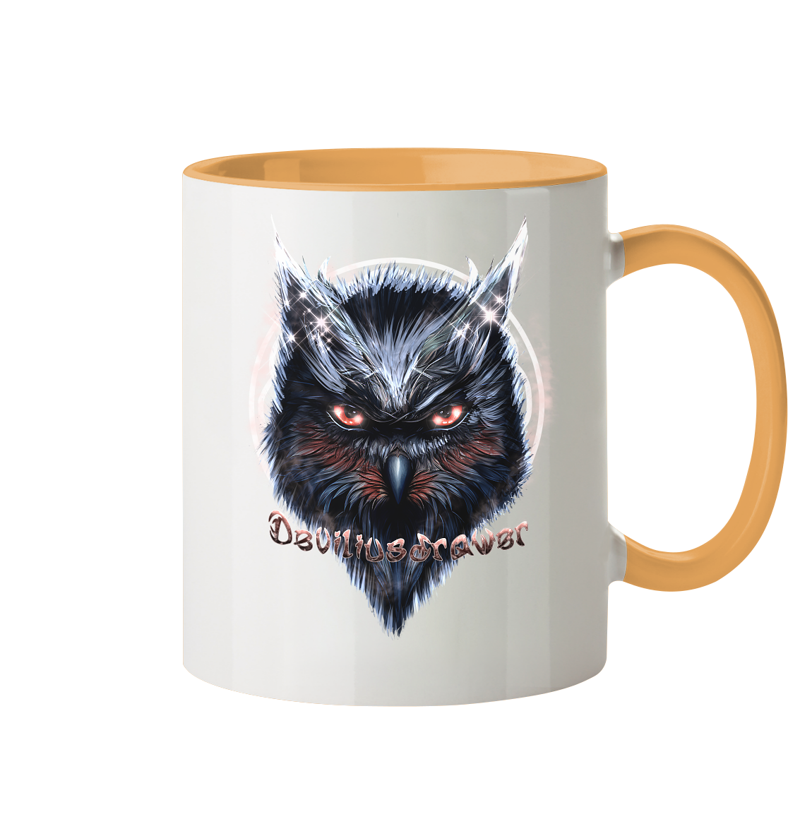 Deviliusdrawer Fire Owl - Tasse zweifarbig