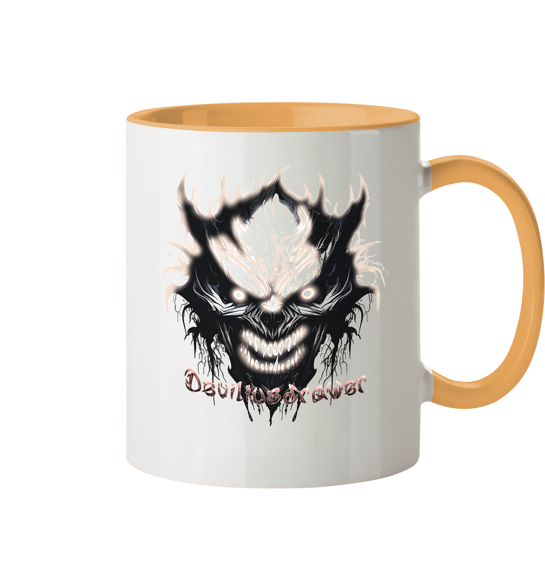 Deviliusdrawer Crazy Glow Devil - Tasse zweifarbig
