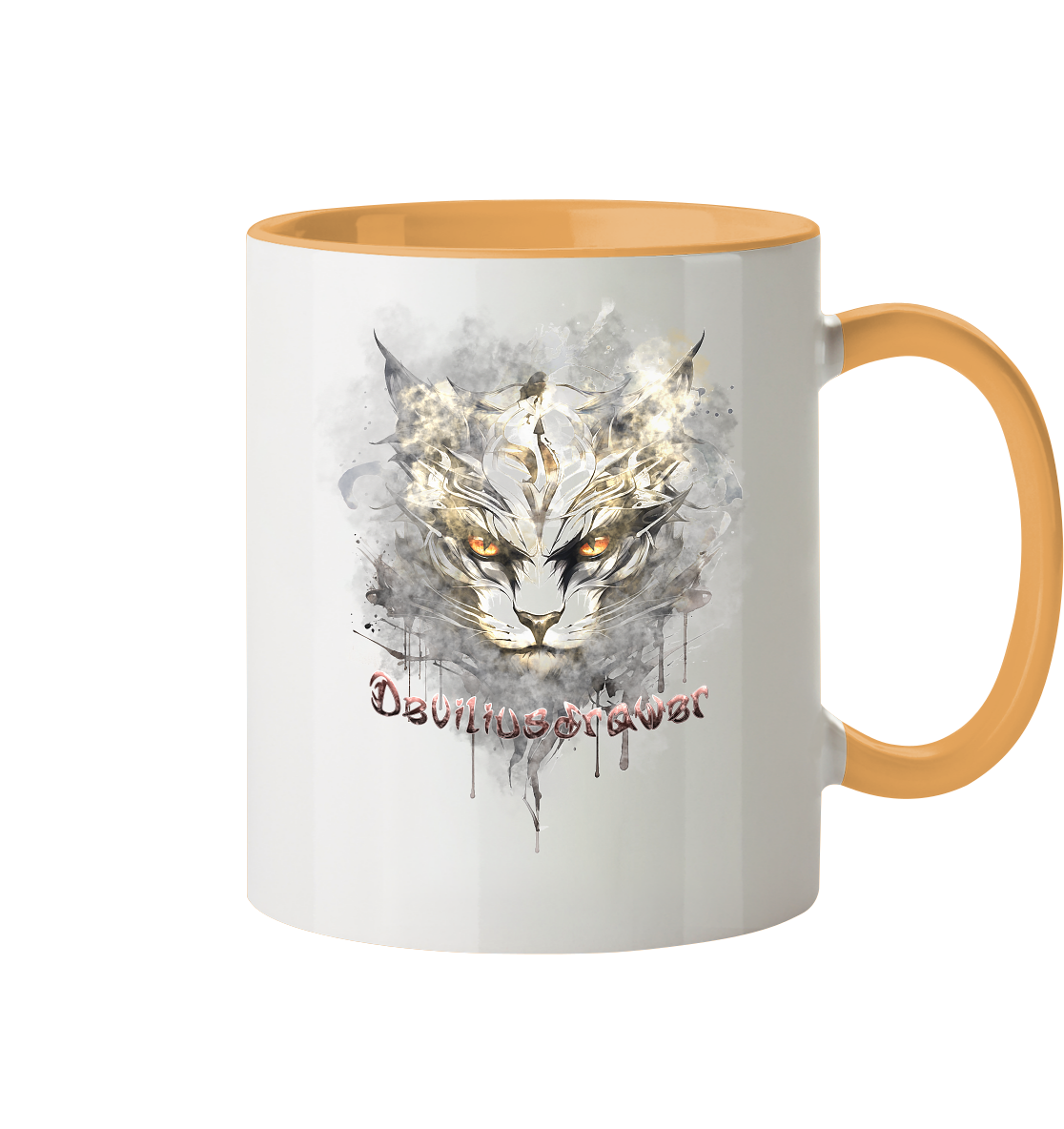 Deviliusdrawer White Catgod - Tasse zweifarbig