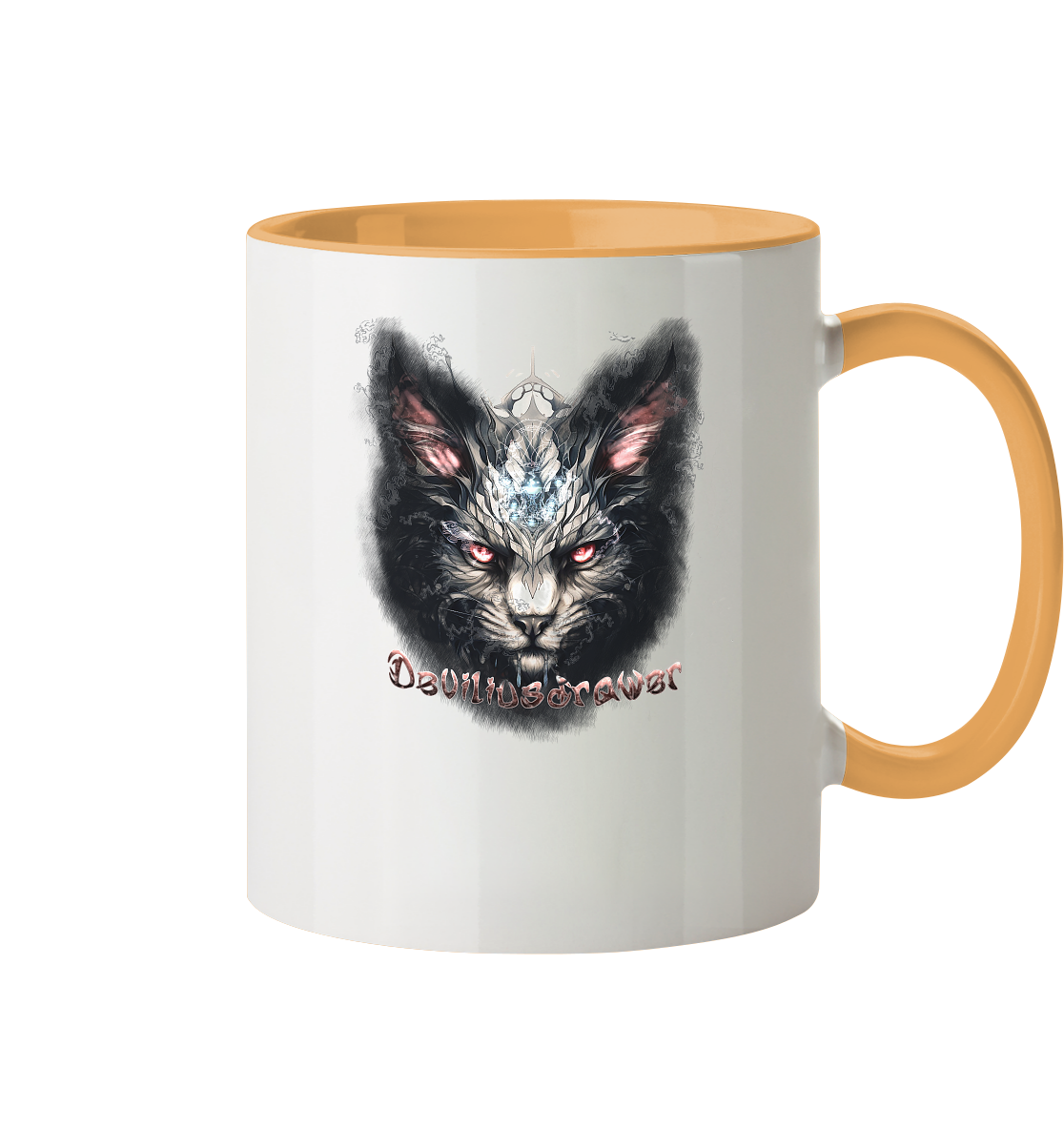 Deviliusdrawer Myshtical Redeyed Cat - Tasse zweifarbig