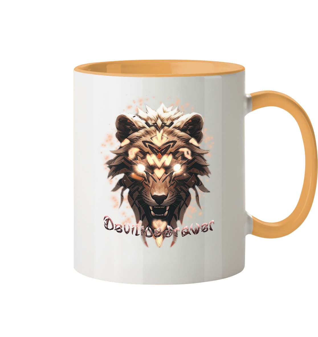 Deviliusdrawer Gold Weartiger - Tasse zweifarbig