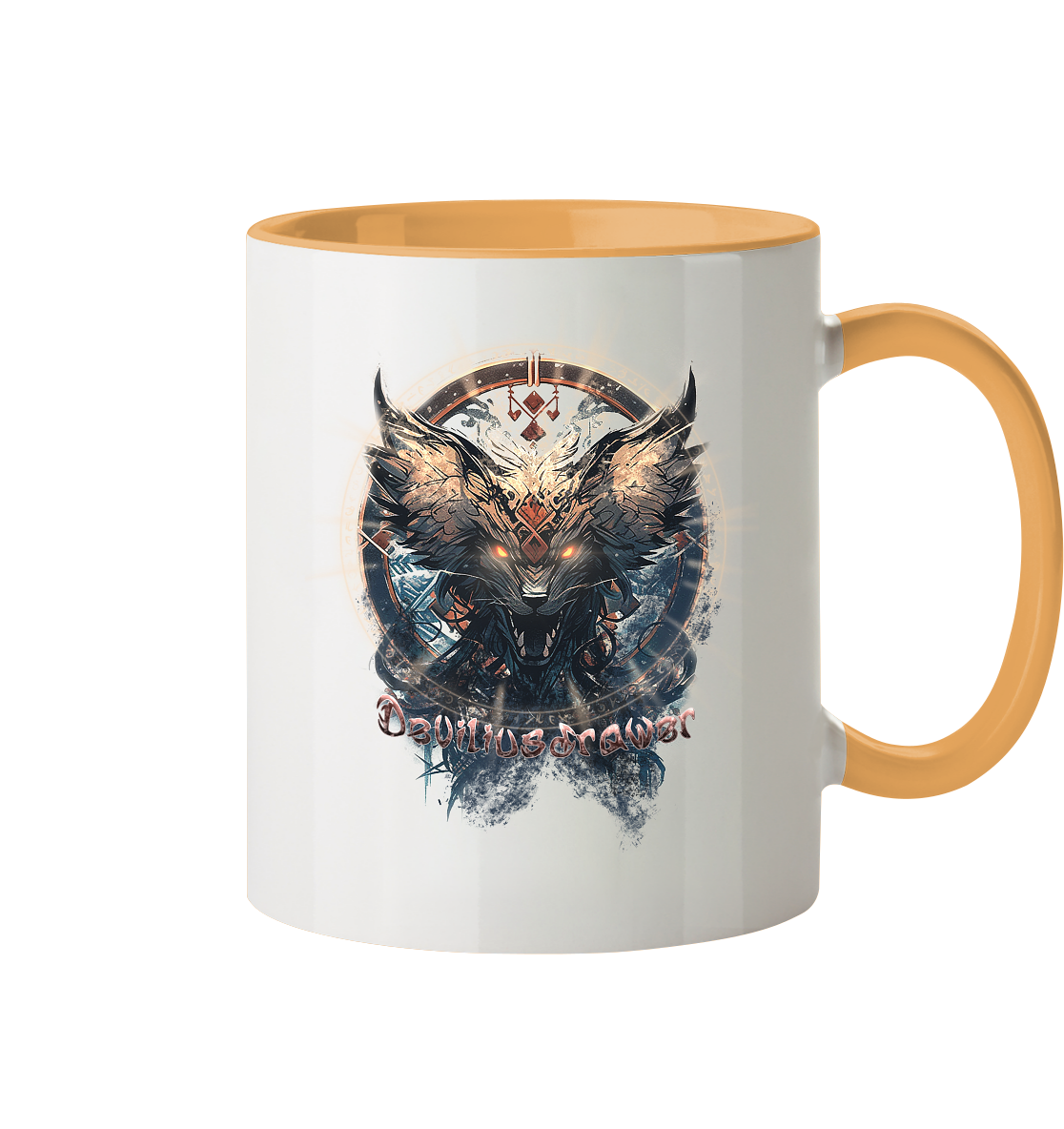 Deviliusdrawer Dark Magic Wolf - Tasse zweifarbig