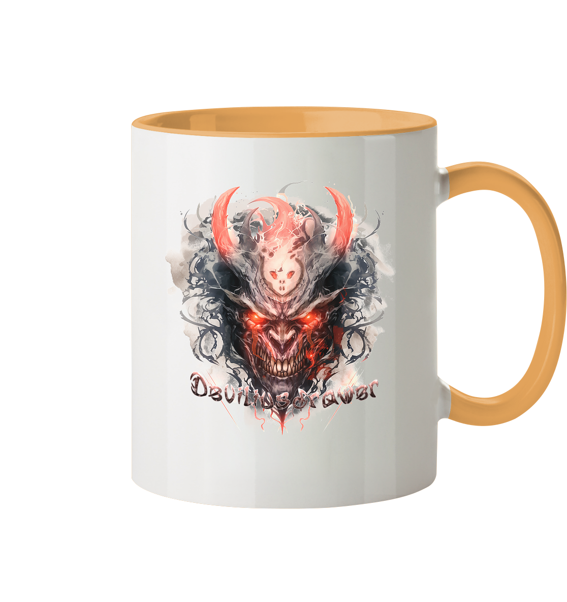 Deviliusdrawer Red Horn Devil - Tasse zweifarbig