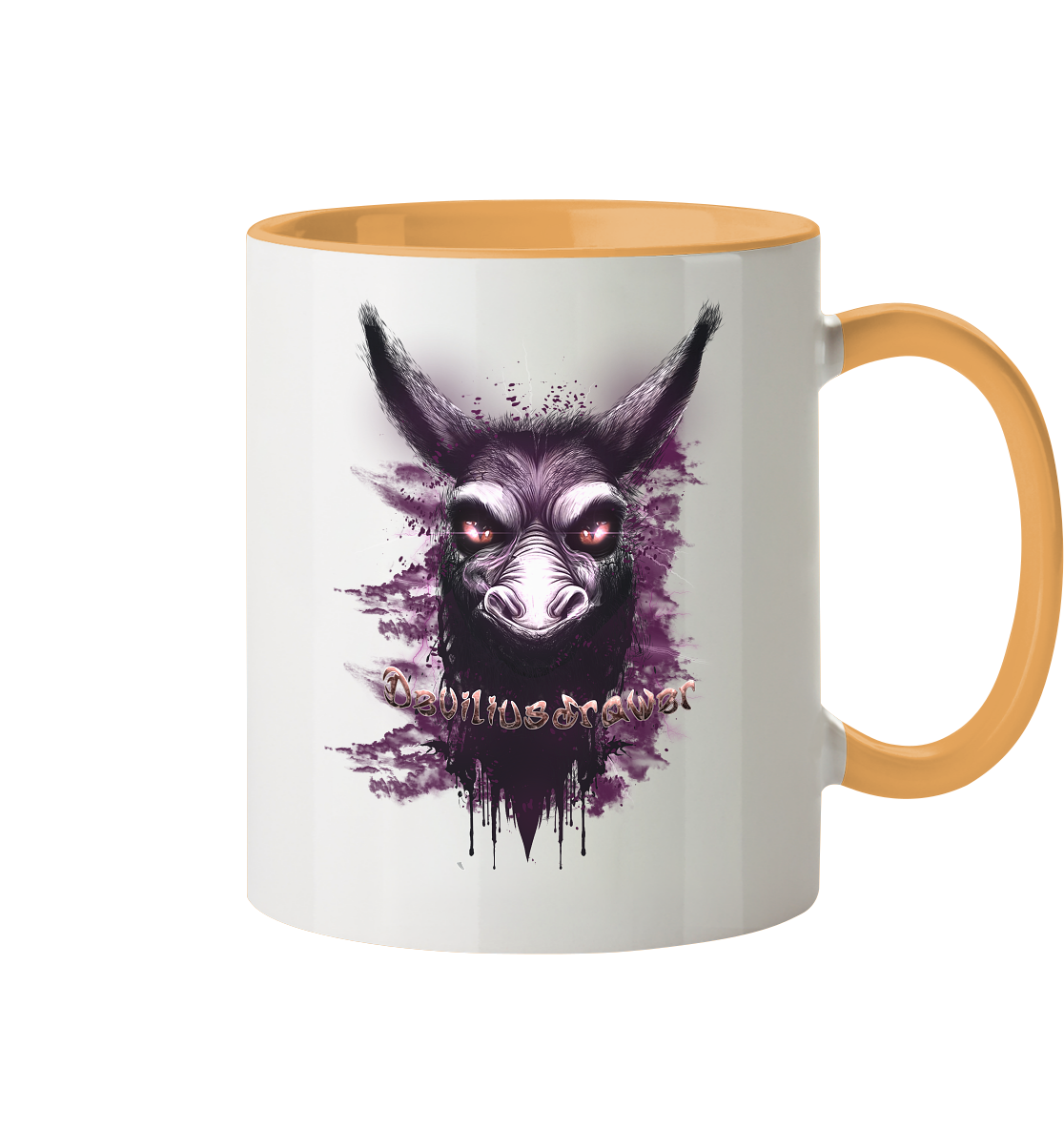 Deviliusdrawer Purple Donkey - Tasse zweifarbig