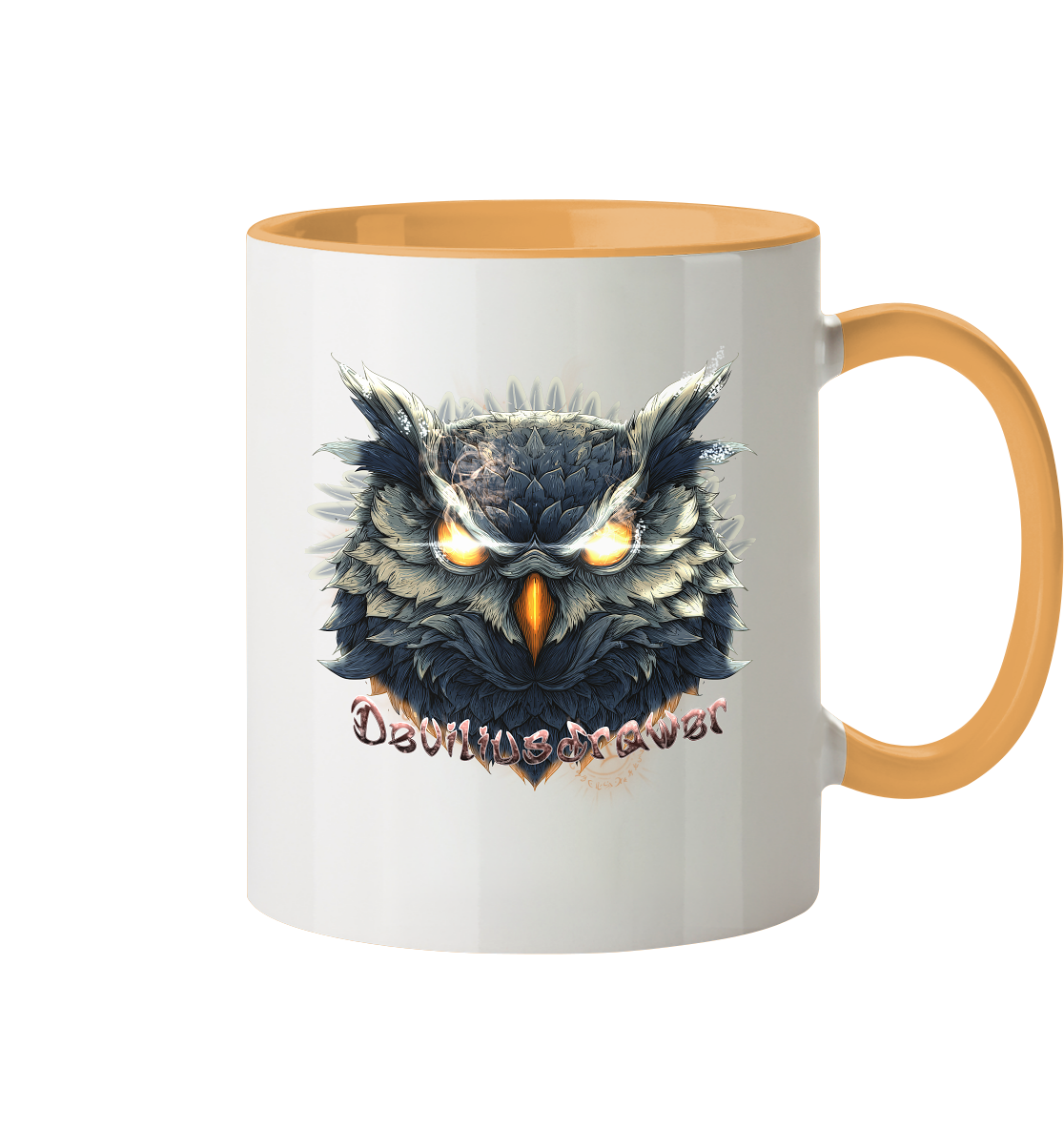 Deviliusdrawer Dark Fire Owl - Tasse zweifarbig