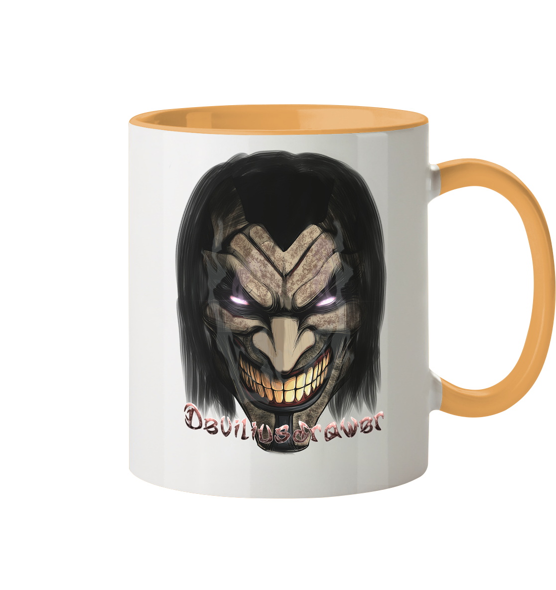 Deviliusdrawer Smiling Devil - Tasse zweifarbig