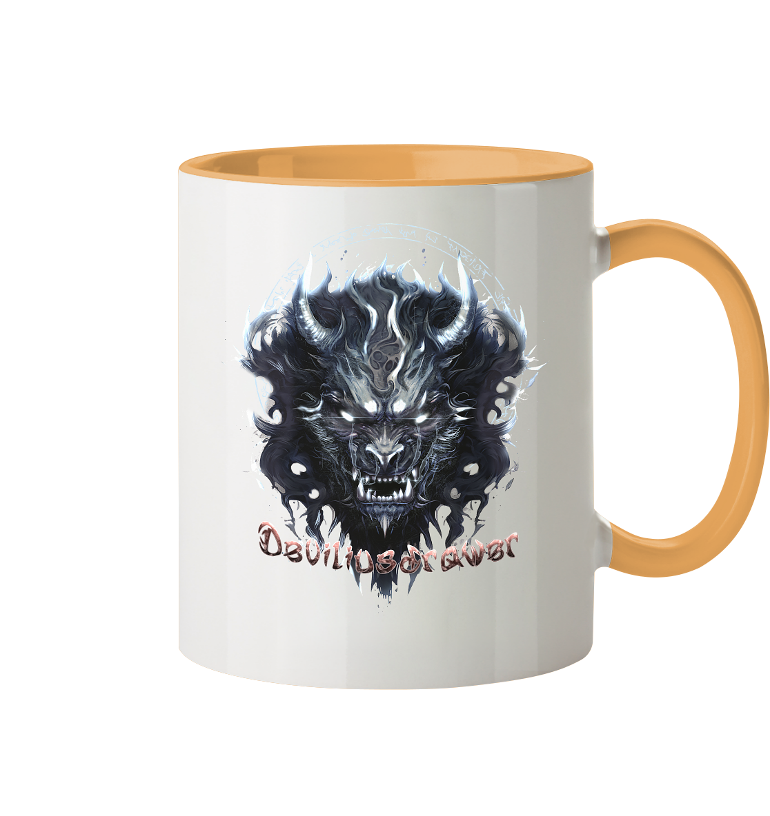 Deviliusdrawer Dark Wolf Mask - Tasse zweifarbig