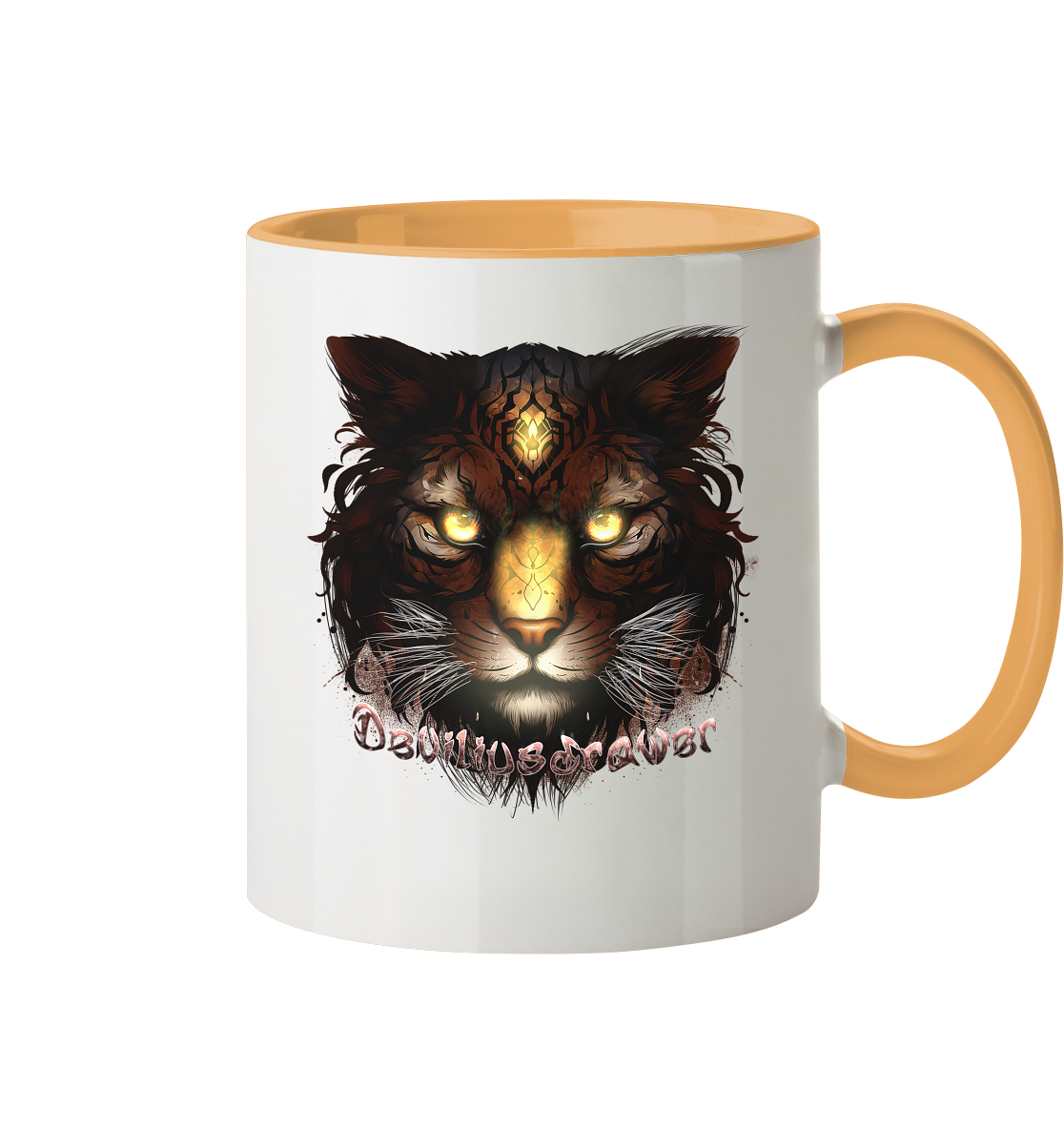 Deviliusdrawer Gold Tigercat - Tasse zweifarbig