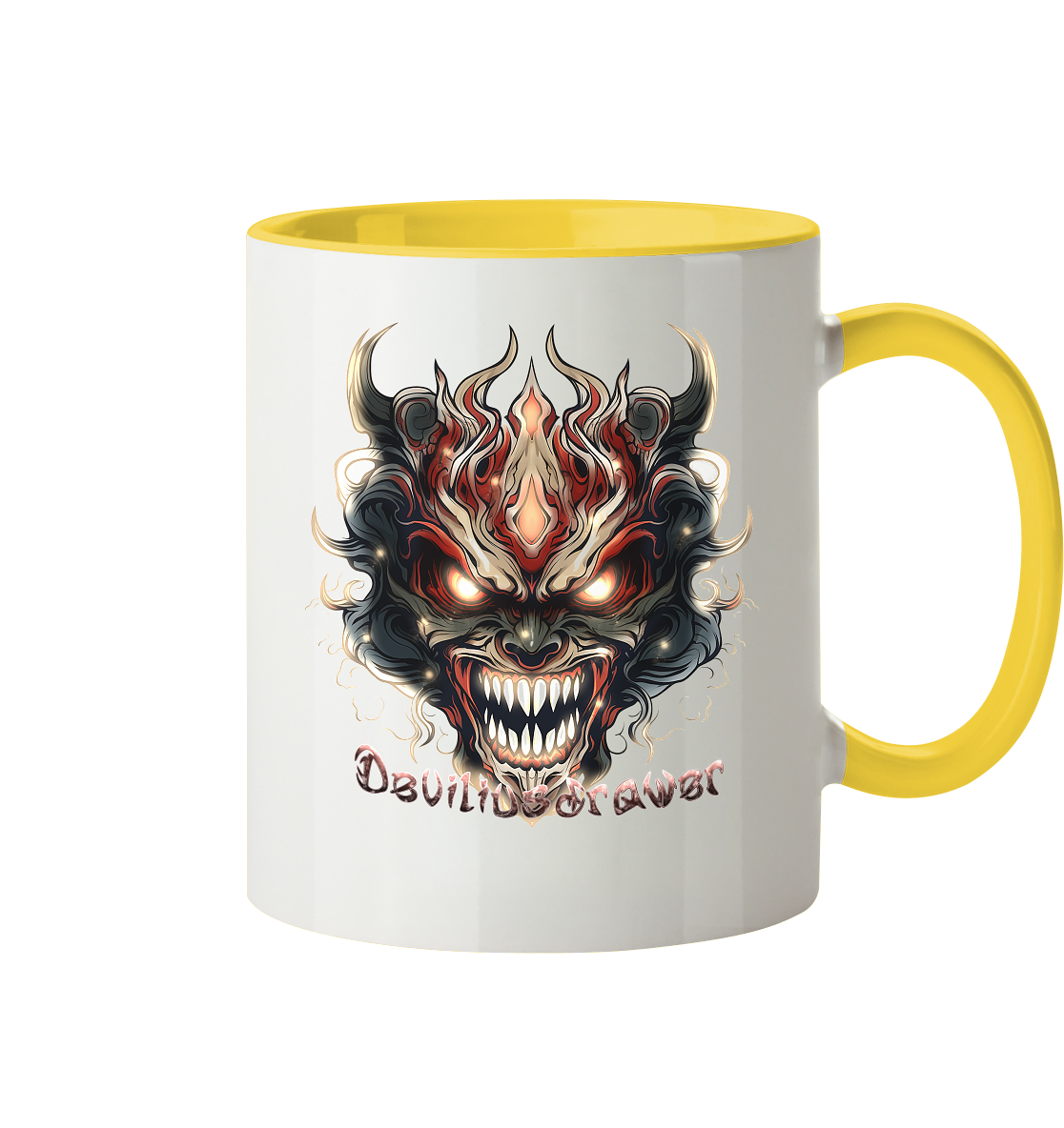 Deviliusdrawer Evil Vamp Mask - Tasse zweifarbig
