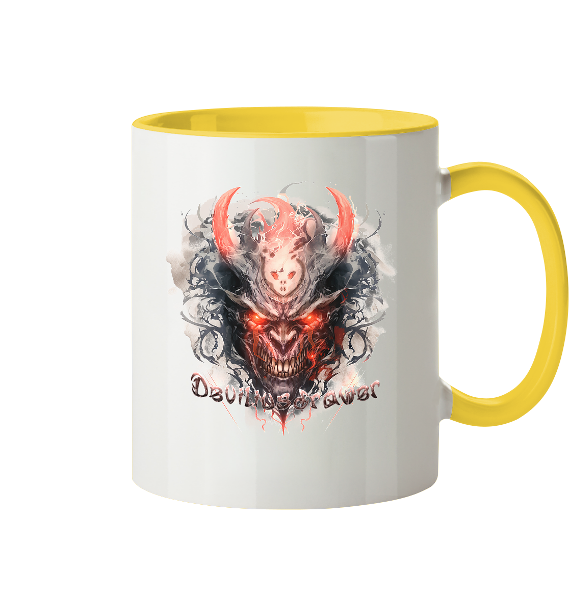 Deviliusdrawer Red Horn Devil - Tasse zweifarbig