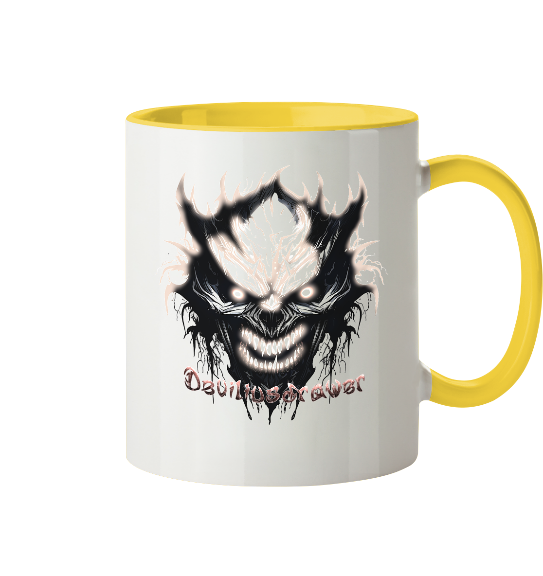 Deviliusdrawer Crazy Glow Devil - Tasse zweifarbig