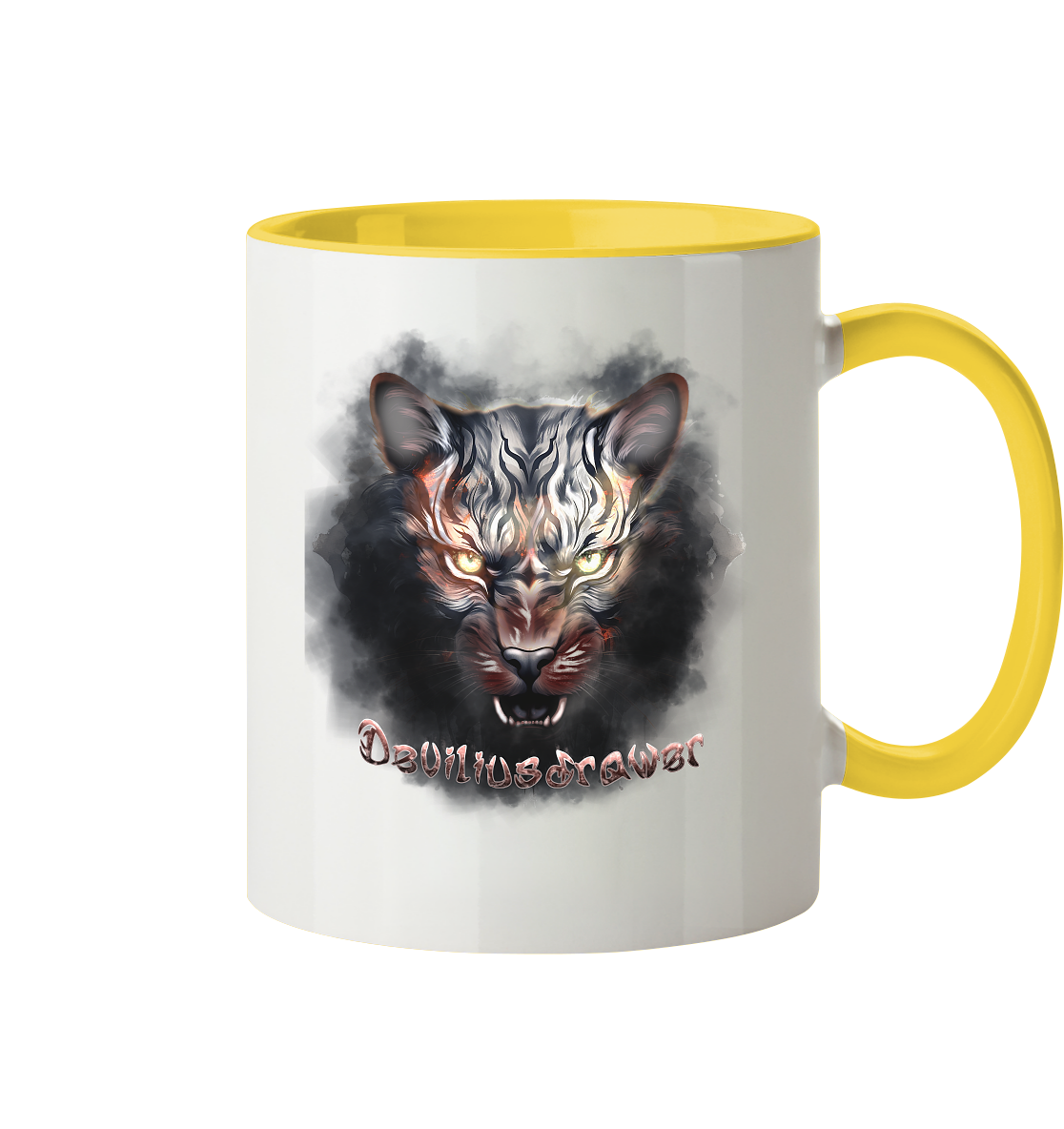 Deviliusdrawer Smoke Tiger - Tasse zweifarbig