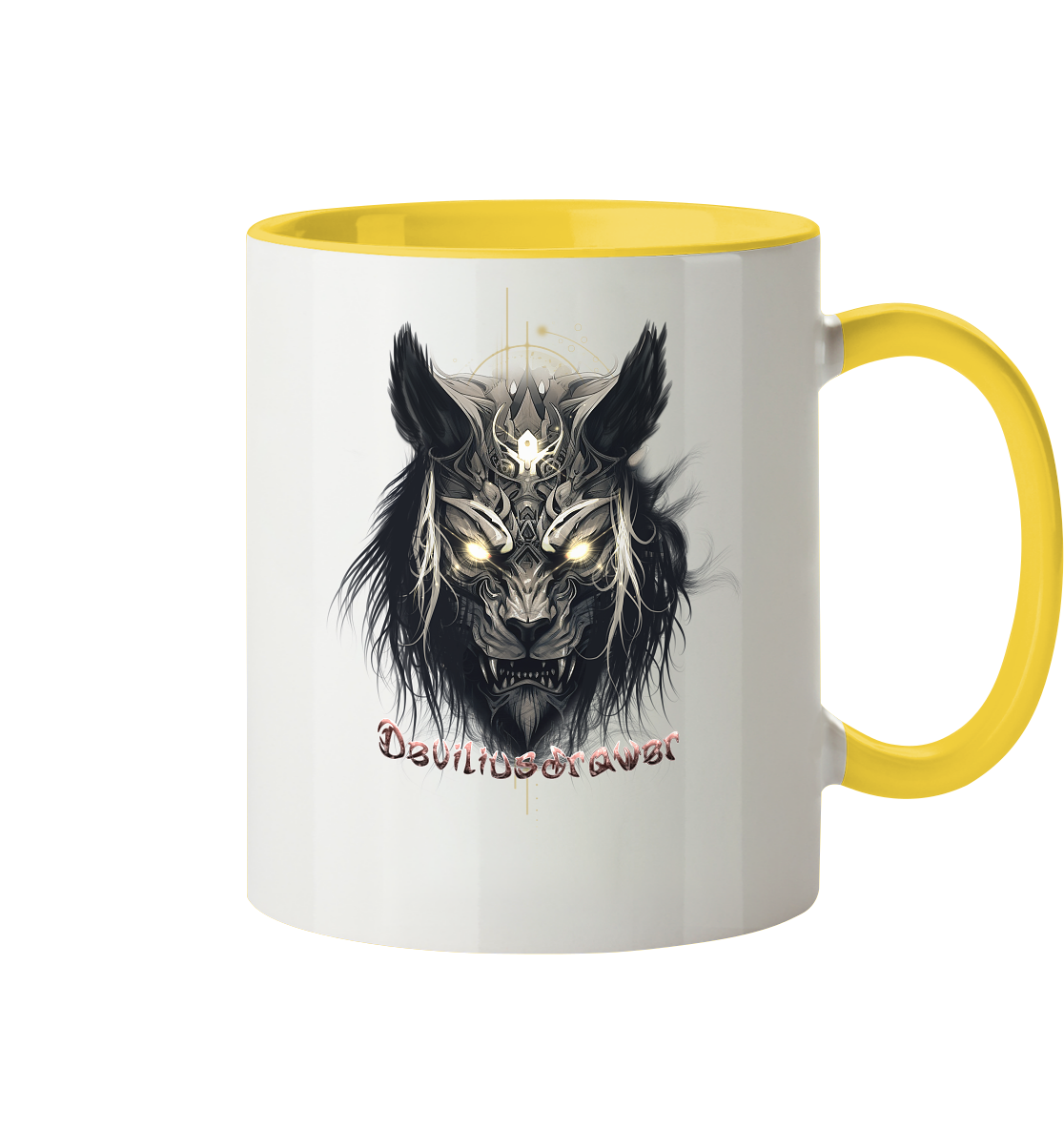 Deviliusdrawer Wolftiger - Tasse zweifarbig