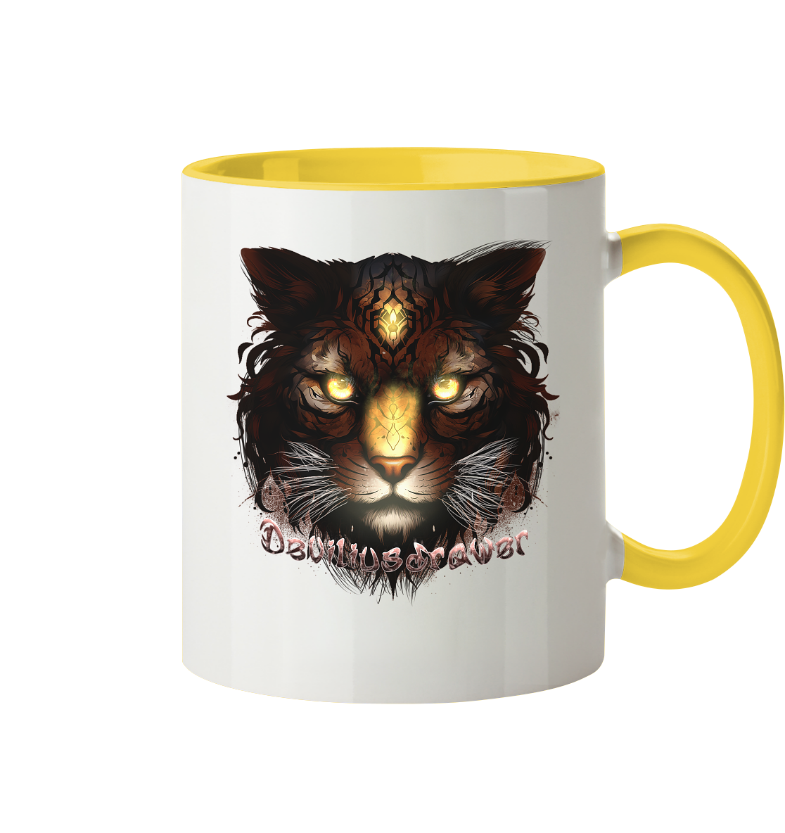 Deviliusdrawer Gold Tigercat - Tasse zweifarbig