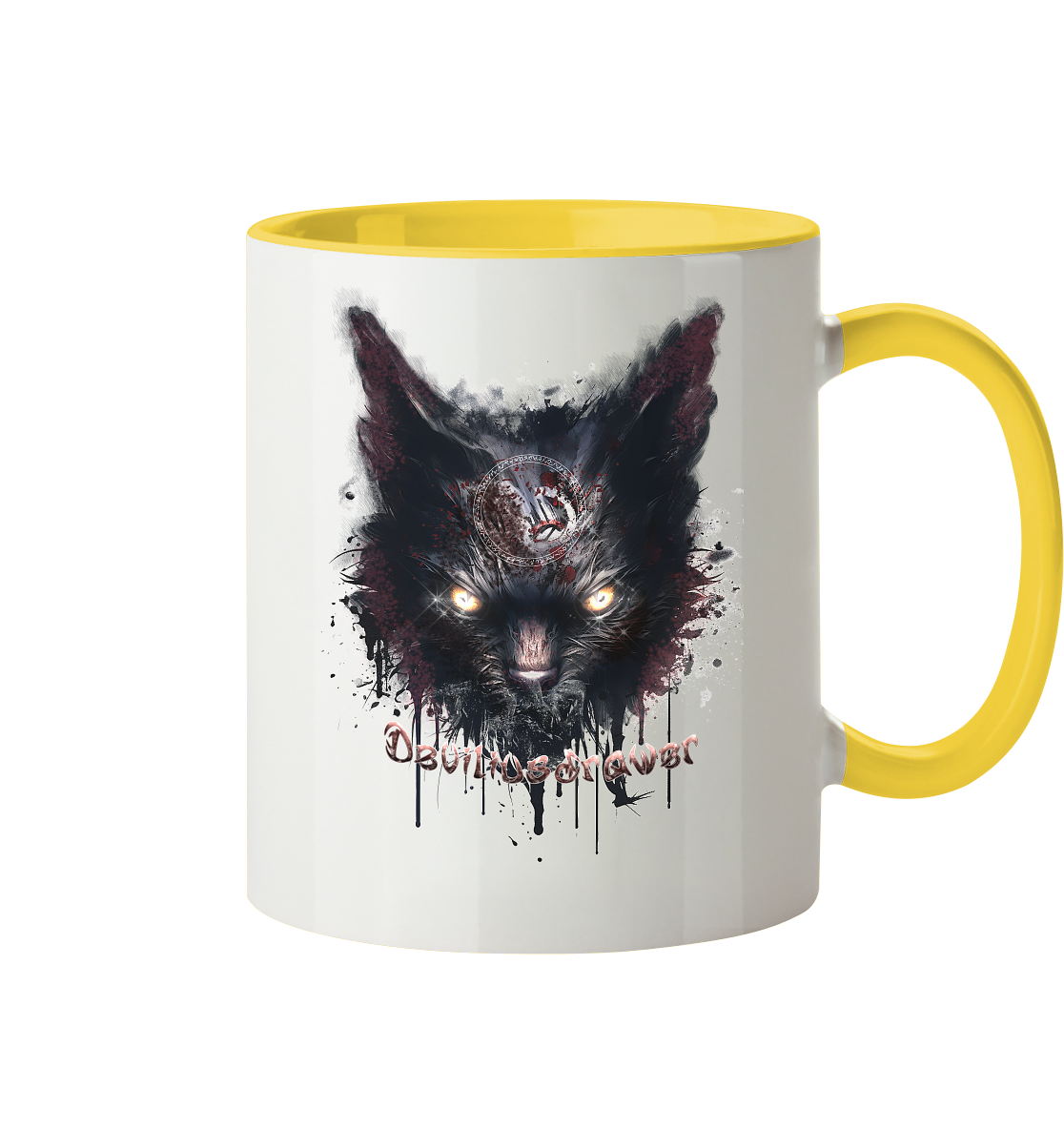 Deviliusdrawer Zombie Cat - Tasse zweifarbig
