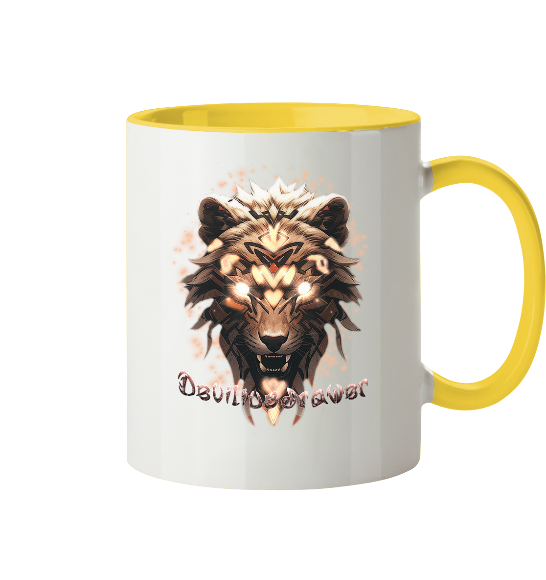Deviliusdrawer Gold Weartiger - Tasse zweifarbig