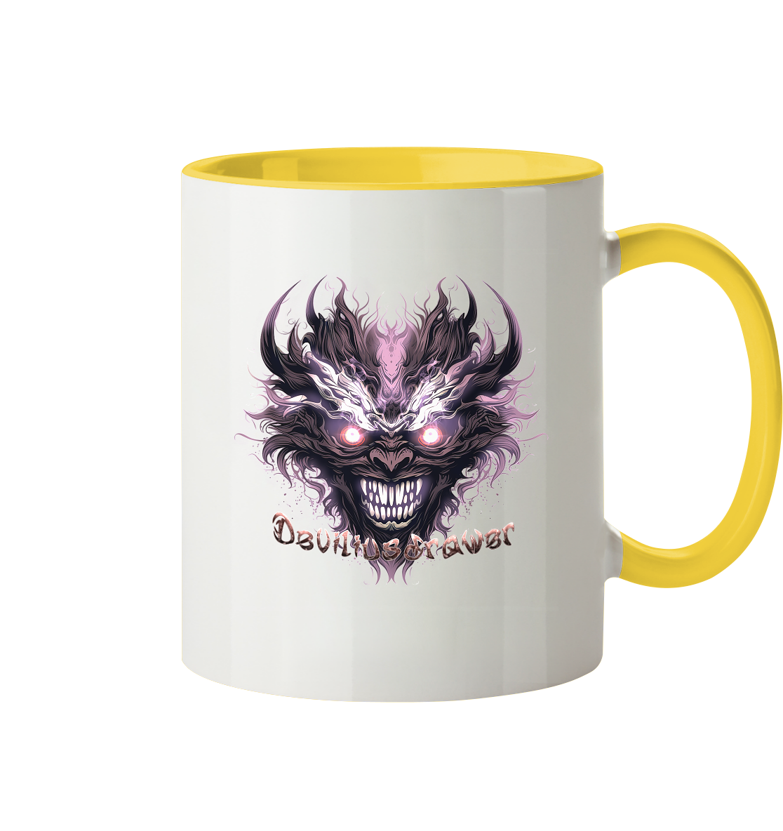 Deviliusdrawer Crazy Mask - Tasse zweifarbig