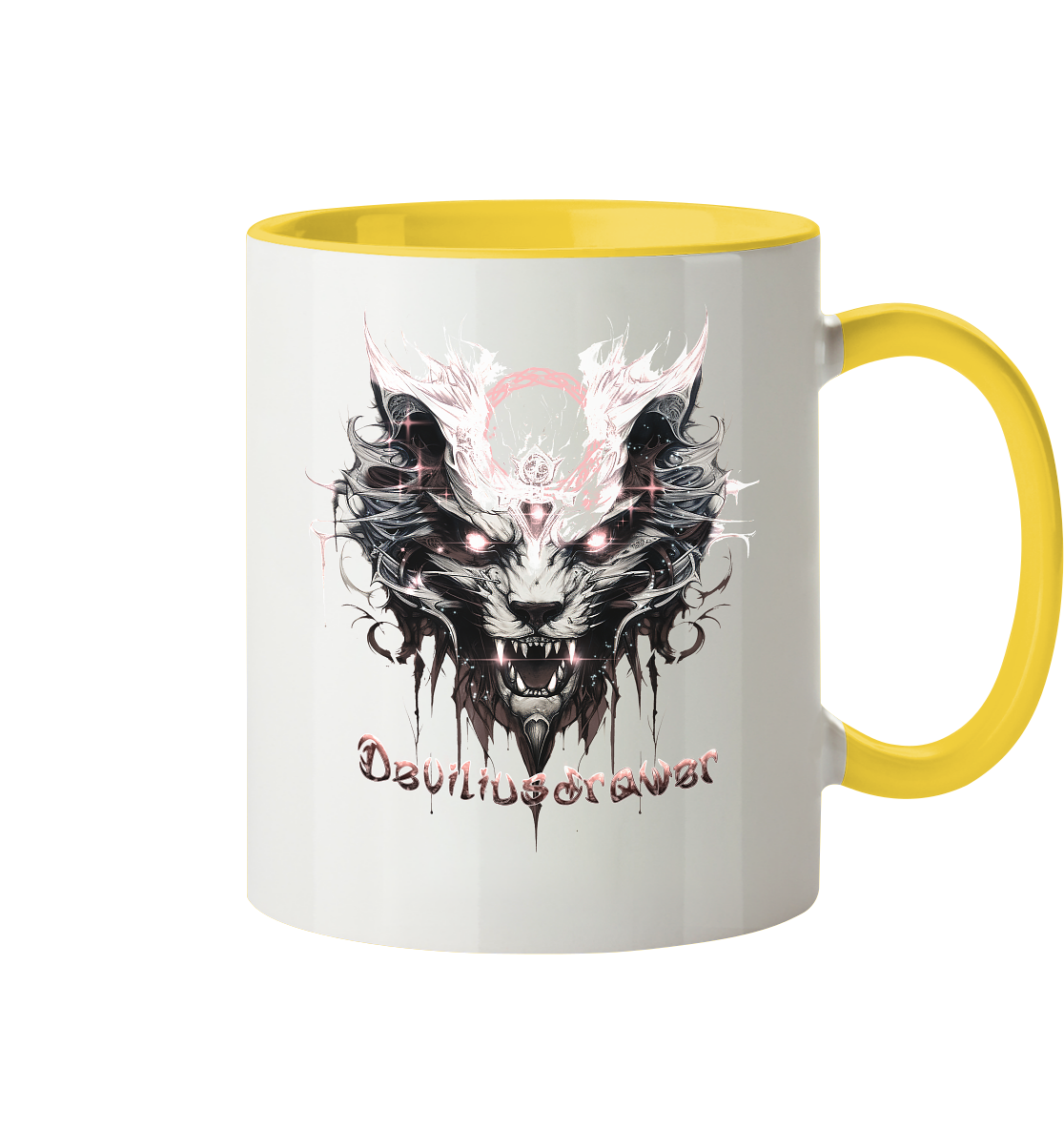 Deviliusdrawer Demonic Glow Cat - Tasse zweifarbig