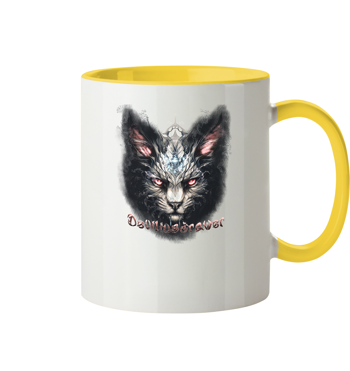 Deviliusdrawer Myshtical Redeyed Cat - Tasse zweifarbig
