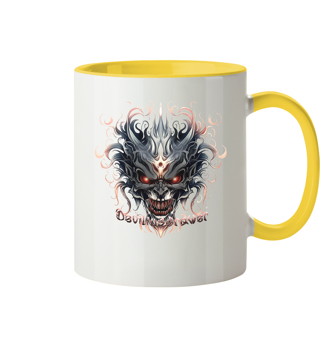 Deviliusdrawer Demon Mask - Tasse zweifarbig