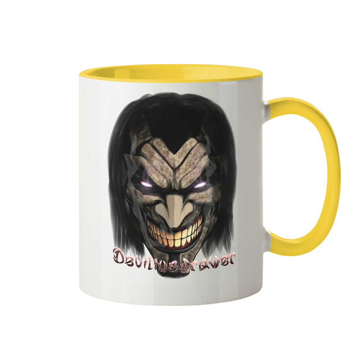 Deviliusdrawer Smiling Devil - Tasse zweifarbig