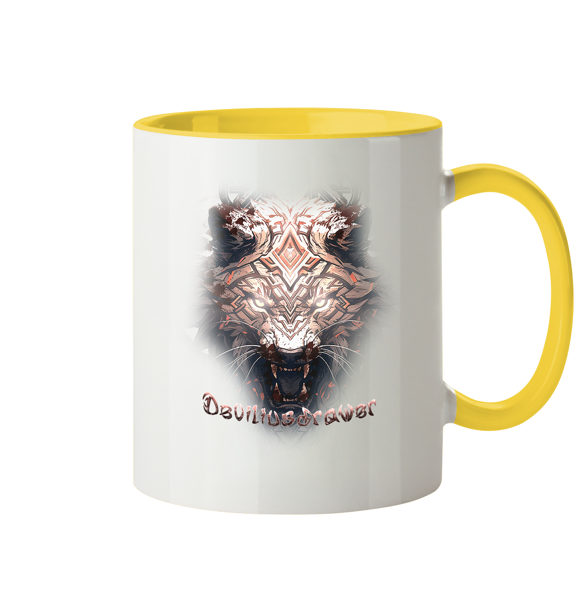 Deviliusdrawer Gold Metal Tiger - Tasse zweifarbig