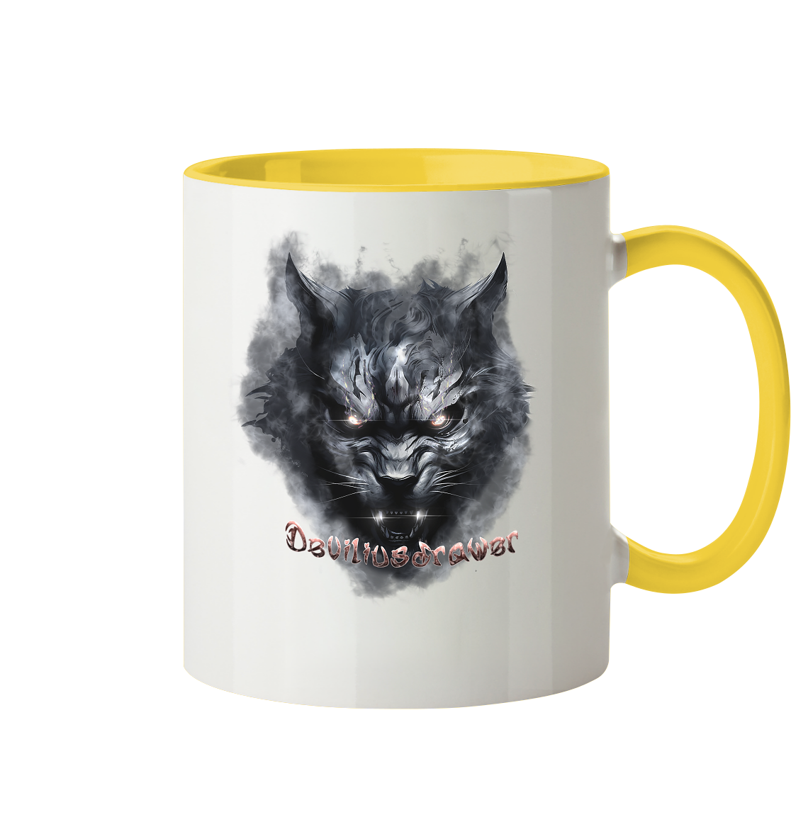 Deviliusdrawer Dark Beast Tiger  - Tasse zweifarbig