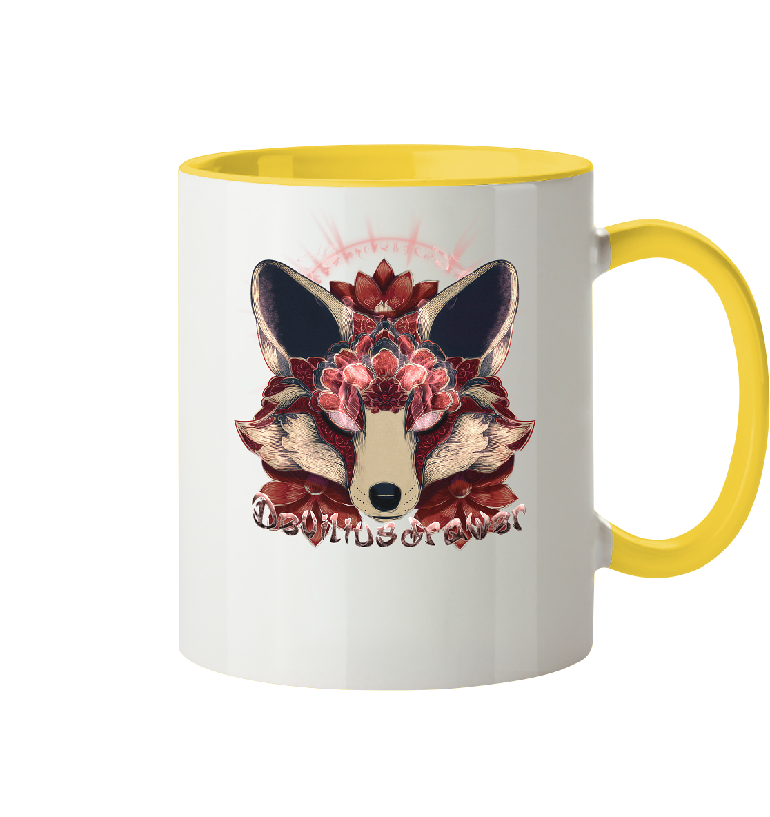 Deviliusdrawer Fire Kitsune - Tasse zweifarbig
