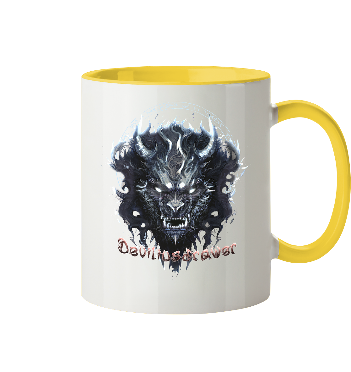 Deviliusdrawer Dark Wolf Mask - Tasse zweifarbig