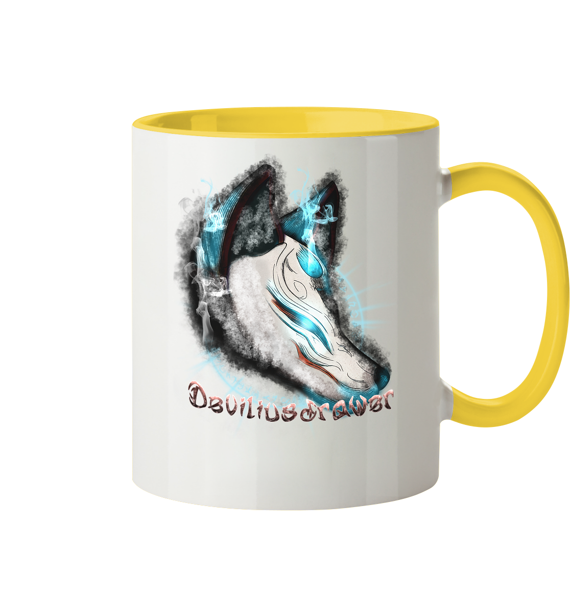 Deviliusdrawer Darkness Kitsune - Tasse zweifarbig